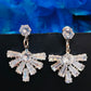 Stunning White Color American Diamond Earrings