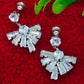 Stunning White Color American Diamond Earrings