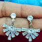 Stunning White Color American Diamond Earrings