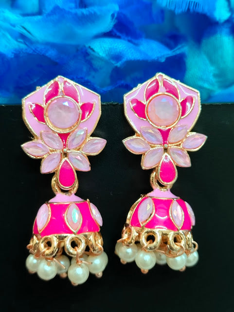 Elegant Beautiful Pink color Earrings for Women