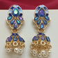 Beautiful Antique Gold Stone Worked Earrings For Women Near Me