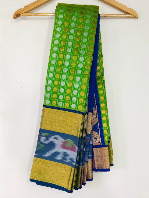  Art Silk Saree With Round Dotted Design In USA