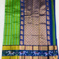 Gorgeous Green Color Art Silk Saree With Round Dotted Elephant Designed Border