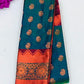 Alluring Peacock Color Art Silk With Contrast Border Unique Design Saree For Women