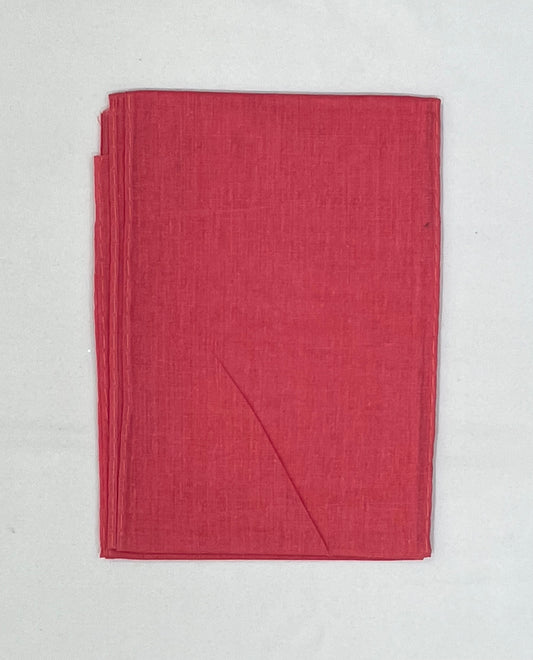 Elegant Pink Color Cotton Saree Falls