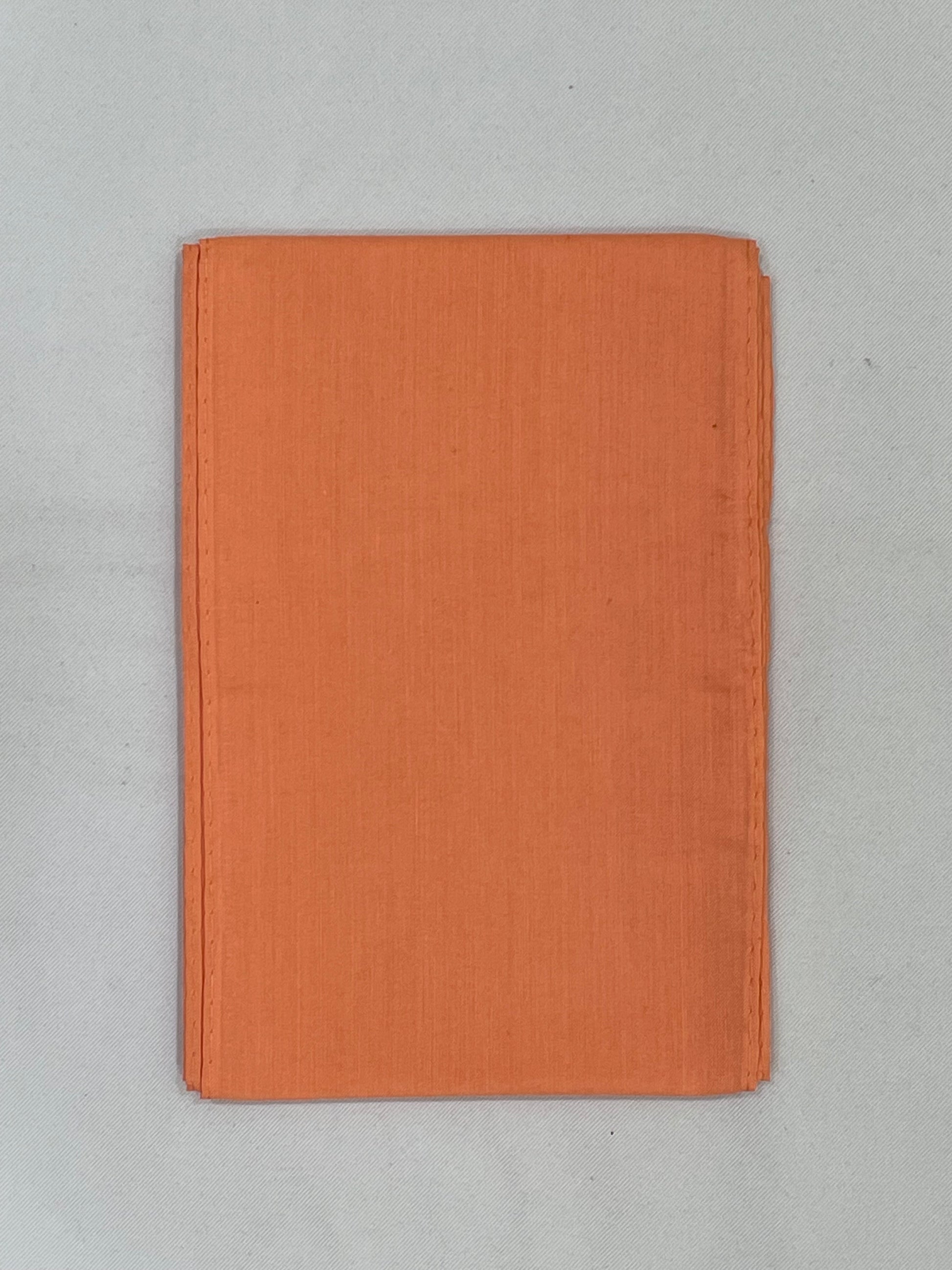 Alluring Peach Color Cotton Saree Falls