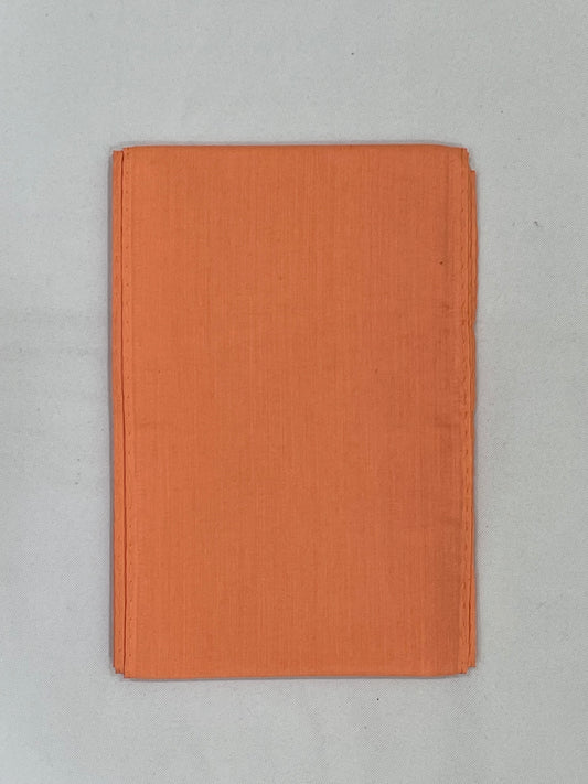 Alluring Peach Color Cotton Saree Falls