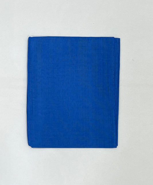 Wonderful Blue Color Cotton Saree Falls