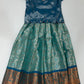 Stunning Blue And Green Color Art Silk With Zari And Stone Work Langa Sets For Girls