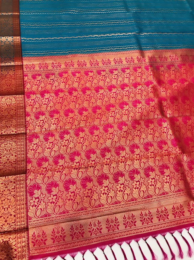 Delightful Art Silk With Contrast Border Unique Design Saree In Chandler