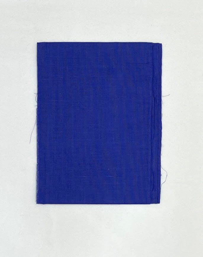 Stunning Navy Blue Color Cotton Saree Falls