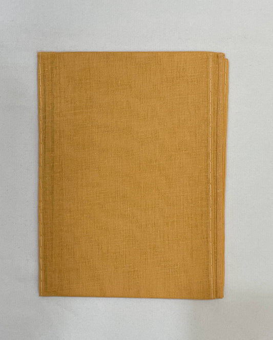 Attractive Sandal Color Cotton Saree Falls