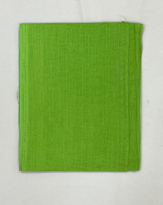 Elegant Light Green Color Cotton Saree Falls