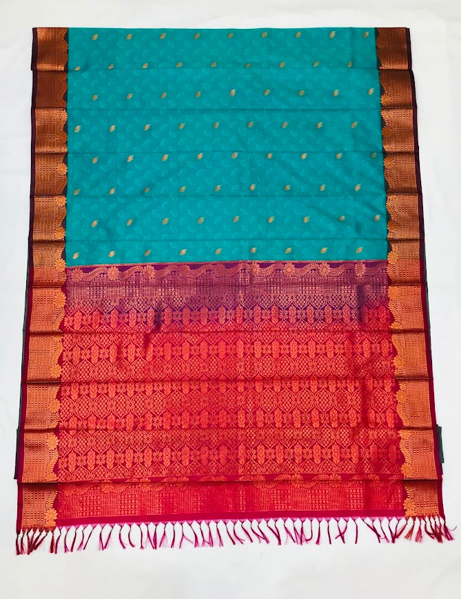 Attractive Art Silk With Contrast Border Unique Design I Chandler