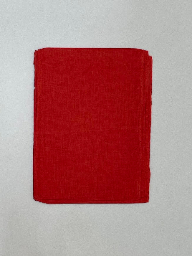 Appealing Red Color Cotton Saree Falls