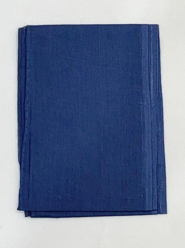 Stunning Navy Blue Color Cotton Saree Falls