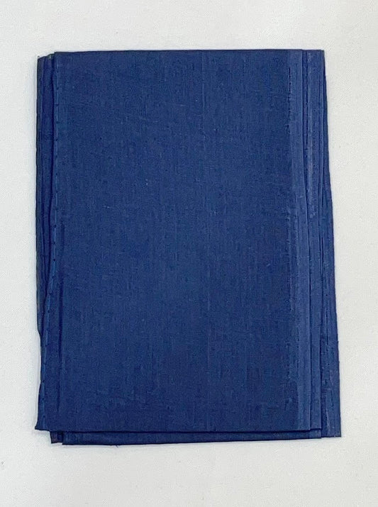 Stunning Navy Blue Color Cotton Saree Falls