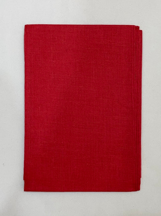 Charming Red Color Cotton Saree Falls