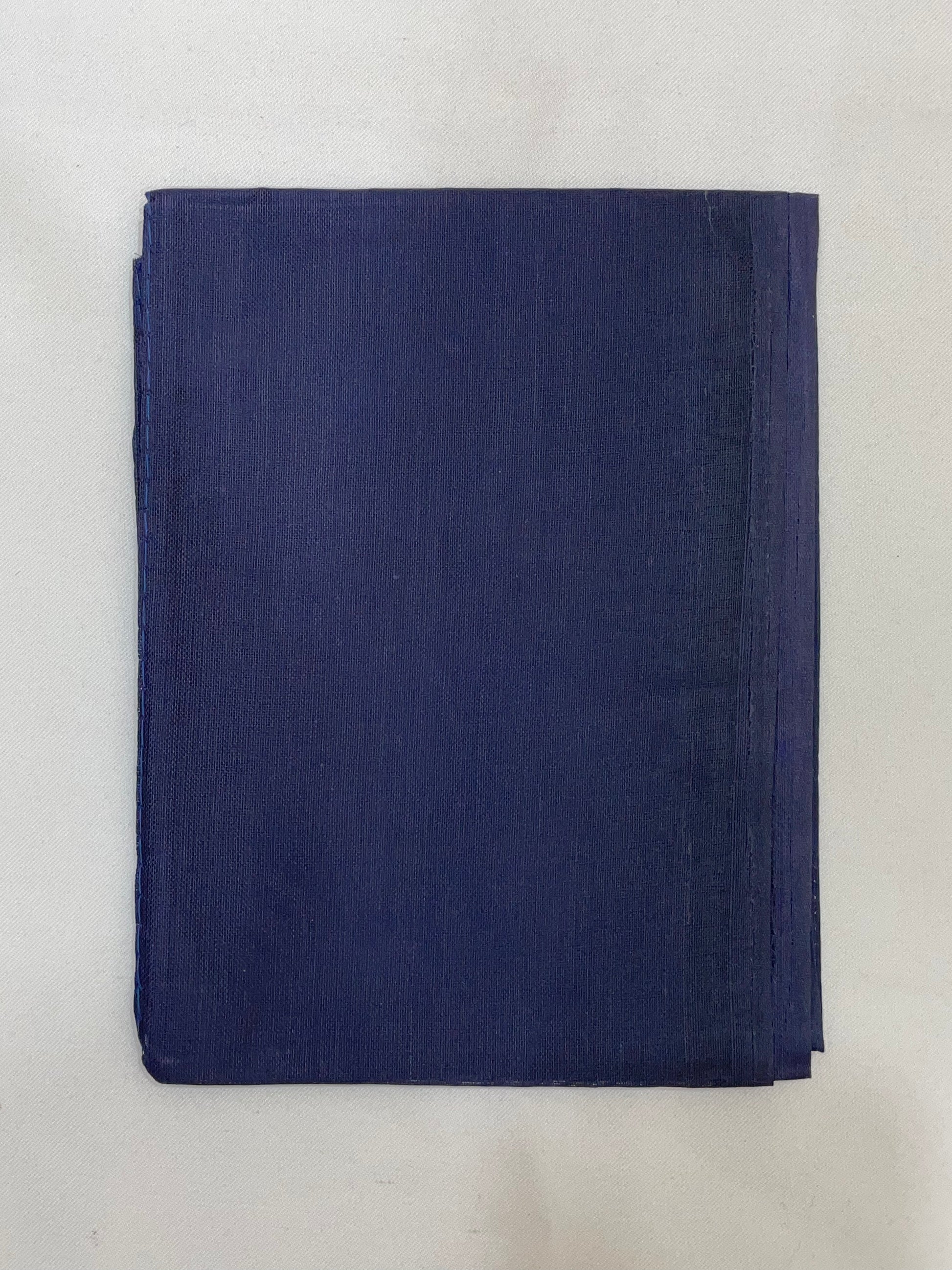 Charming Dark Blue Color Cotton Saree Falls