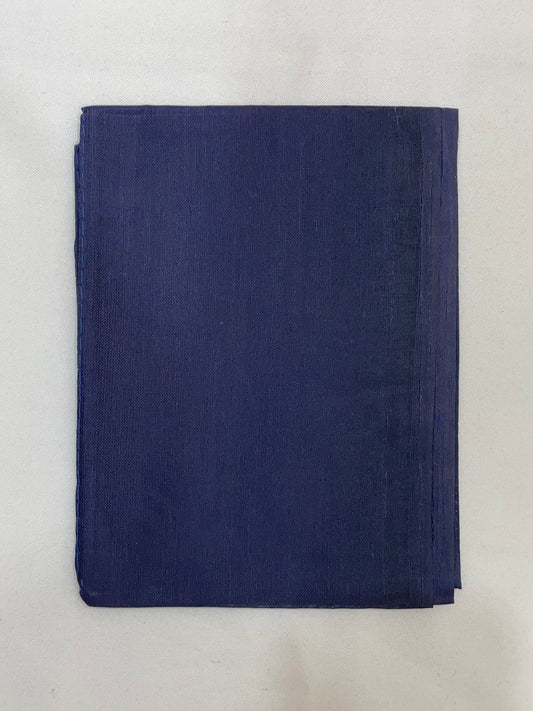 Charming Dark Blue Color Cotton Saree Falls