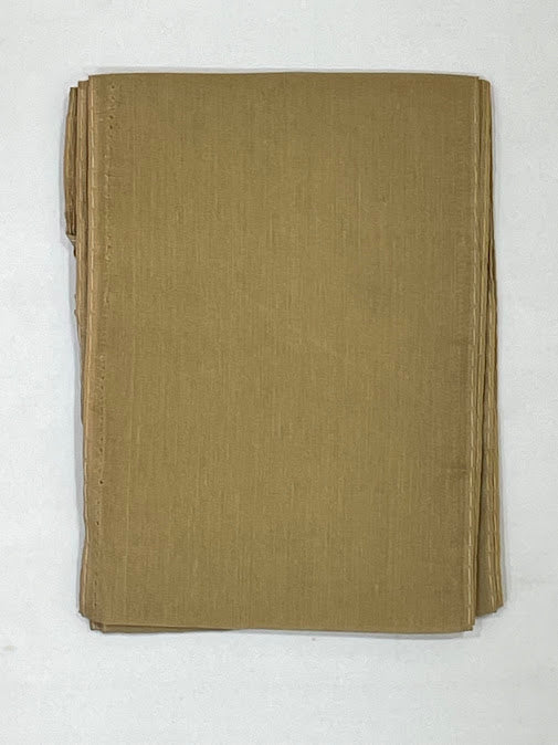 Wonderful Sandal Color Cotton Saree Falls