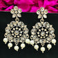 Attractive White Colored Oxidized Earrings For Women