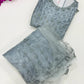 Gorgeous Gray Colored Embroidery And Sequins Work Net Choli Sets For Girl