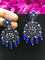 Attractive Blue Color Earrings Near Me