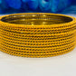 Fascinating Yellow Color Gold Plated Bangles Near Me
