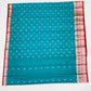 Rama Green Color Art Silk With Contrast Border Unique Design In Chander