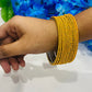  Yellow Color Gold Plated Bangles Near Me