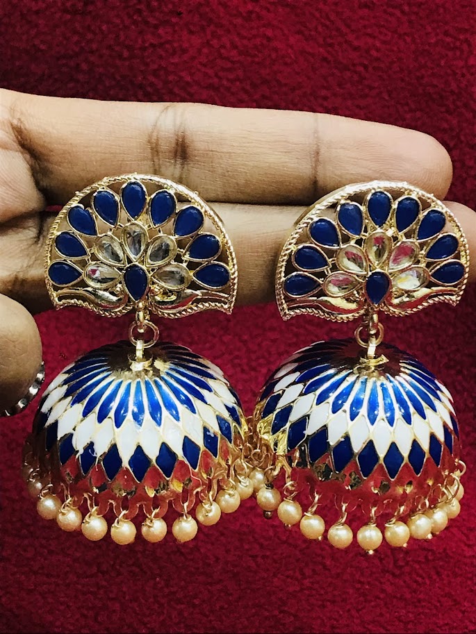 Appealing Blue Colored Earrings Near Me