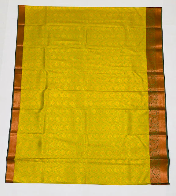 Charming Light Green Color Pure Kanchi Silk Gold Zari Work In Chandler