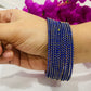 Dark Blue Color Gold Plated Bangles Near Me