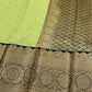 Pista Green Color Pure Kanchi Silk With Gold Zari Work Saree In Tempe