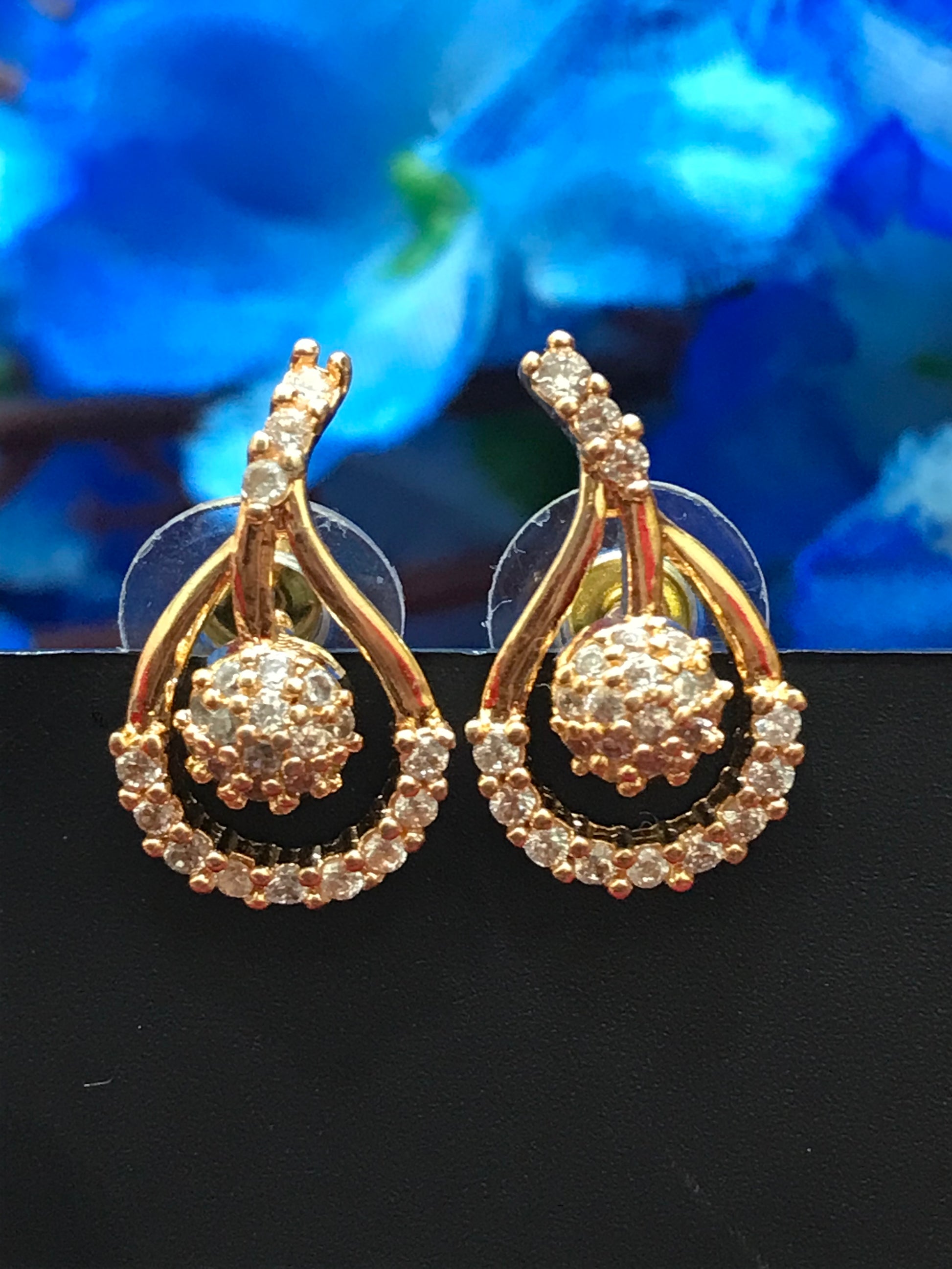 Appealing White Stoned American Diamond Earrings for Women