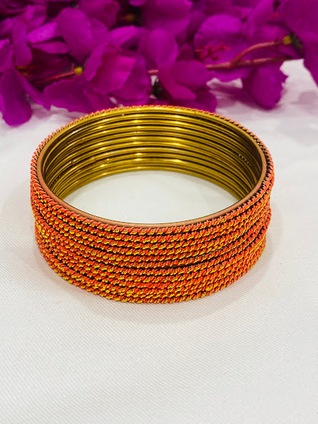 Designer Bangle Sets With Plain Running Dots in USA
