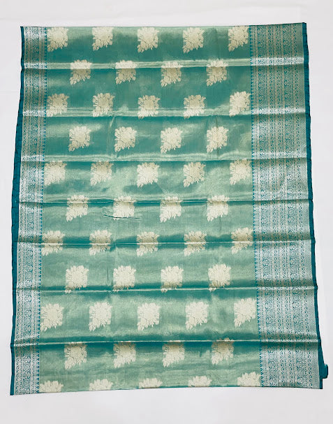 Green Colored Pure Kanchi Tissue Silk Saree In Bullhead City