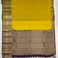 Wonderful Yellow Color Pure Kanchi Silk With Gold Zari Work Saree In USA