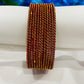 Maroon Color Antique Gold Designer Bangle Sets With Glitter Near Me