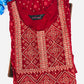 Attractive Red Color Rayon Embroidery With Printed Work Near Me