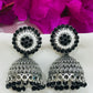 Beautiful Black Colored Oxidized Jhumka Earrings For Women