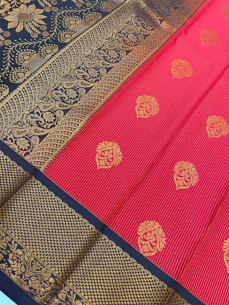 Red Color Pure Kanchi Silk Saree In Peoria