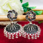 Alluring Silver Color Oxidized Earrings For Women Near Me 