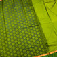 Traditional Lime Green Color Art Silk Saree With Flower Motifs And Copper Zari Border