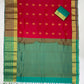 Red Color Pure Kanchi Silk With Work Saree In Yuma