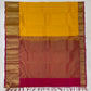 Yellow Color Pure Kanchi Silk With Gold Zari Work Saree In Arizona