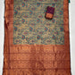  Dark Green Color Peacock Design Art Silk Saree In USA