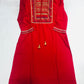 Appealing Red Color Kurti With Embroidery Work For Women