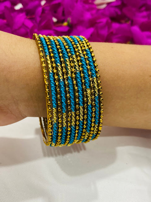 Trendy Sky Blue Color Bangles Near Me